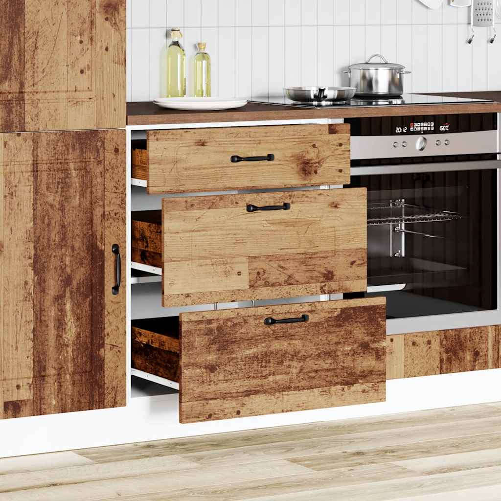 Base da Cucina Kalmar Legno Vecchio in Legno Multistrato