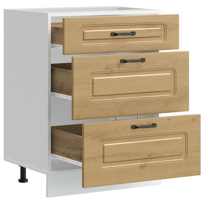 Base da Cucina Kalmar Rovere Artigianale in Legno Multistrato | homemem39
