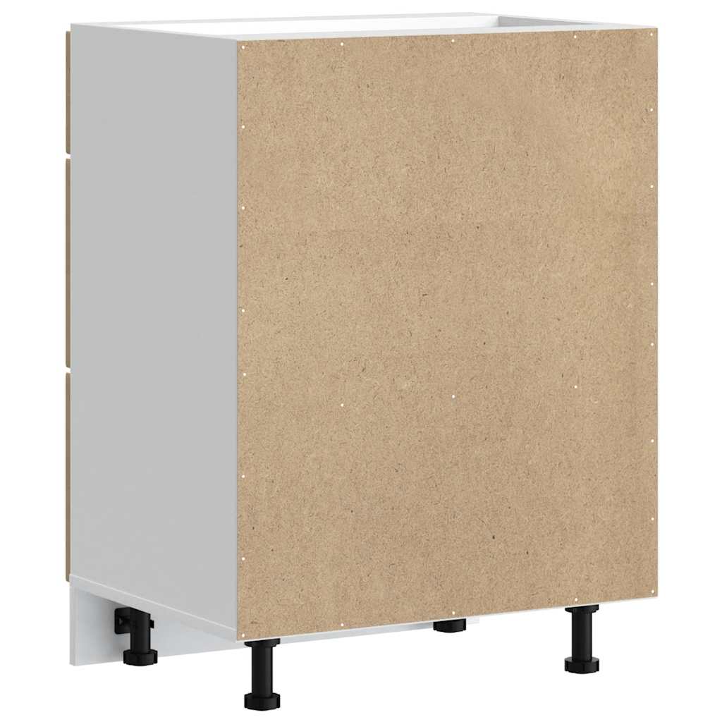 Base da Cucina Kalmar Rovere Artigianale in Legno Multistrato