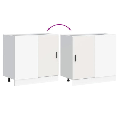 Mobile Base Lavello “Lyon” Bianco in Legno Multistrato