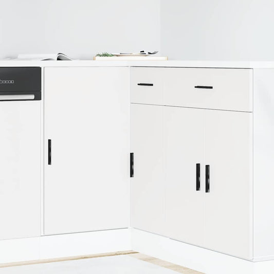 Mobile Base Lavello “Lyon” Bianco in Legno Multistrato