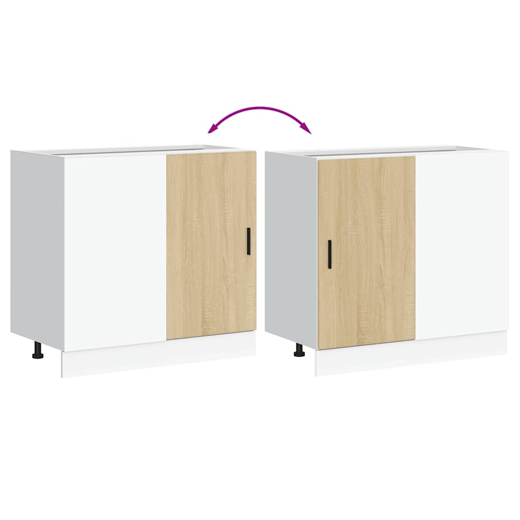 Mobile base da cucina “Lyon” Rovere Sonoma in Legno Multistrato - homemem39