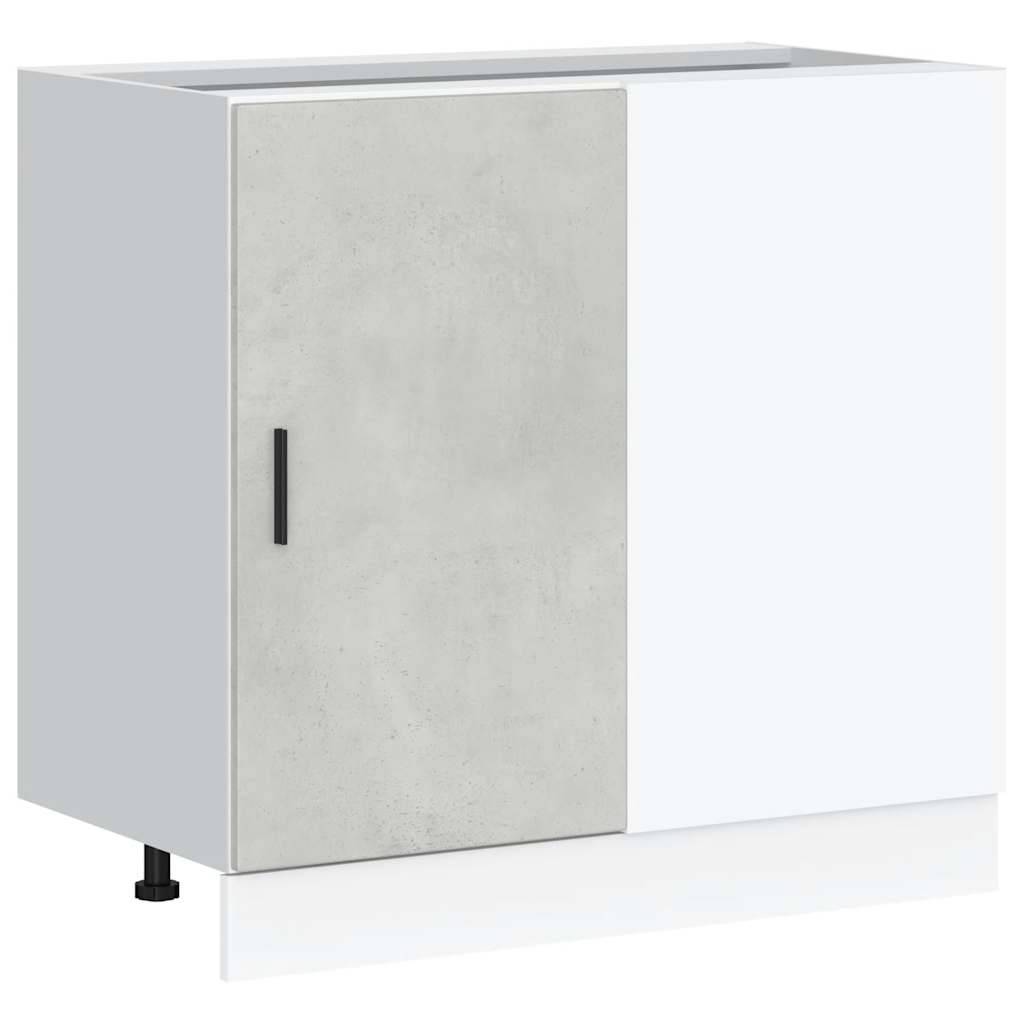 Mobile Base Lavello “Lyon” Grigio Cemento in Legno Multistrato