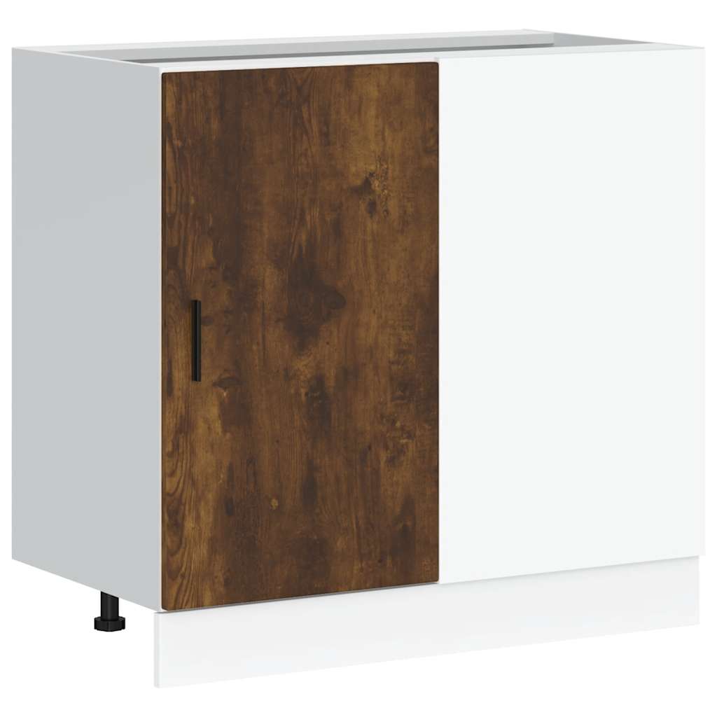 Mobile base da cucina “Lyon” Rovere Fumo in Legno Multistrato - homemem39