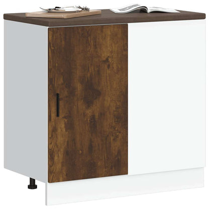Mobile base da cucina “Lyon” Rovere Fumo in Legno Multistrato - homemem39