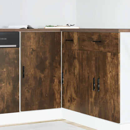Mobile Base Lavello “Lyon” Rovere Fumo in Legno Multistrato | homemem39