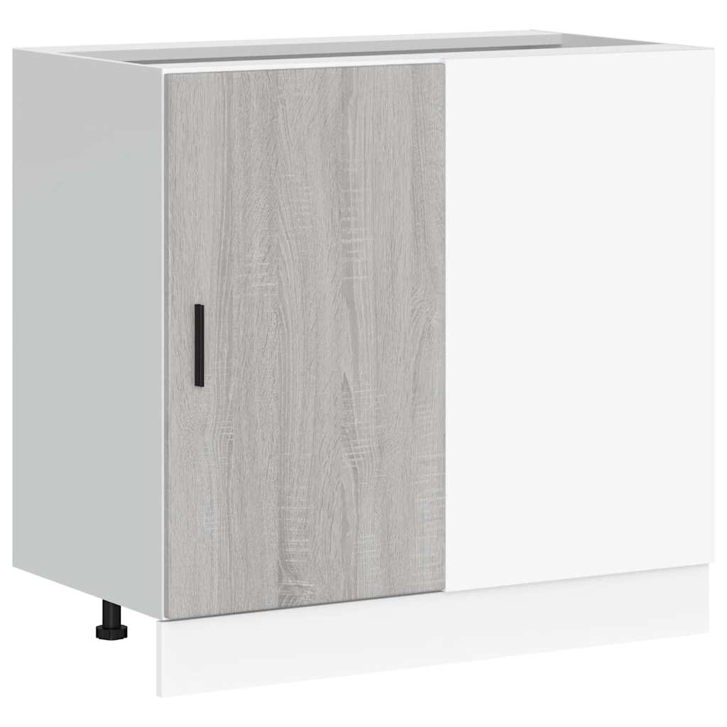 Mobile Base Lavello “Lyon” Grigio Sonoma in Legno Multistrato