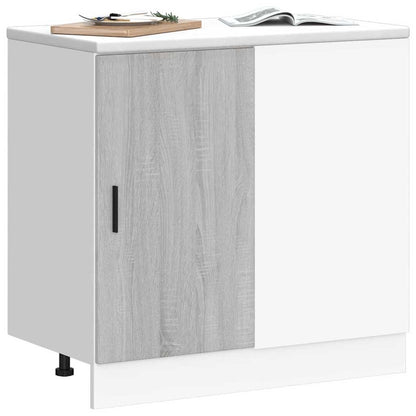 Mobile Base Lavello “Lyon” Grigio Sonoma in Legno Multistrato | homemem39