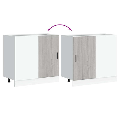 Mobile Base Lavello “Lyon” Grigio Sonoma in Legno Multistrato