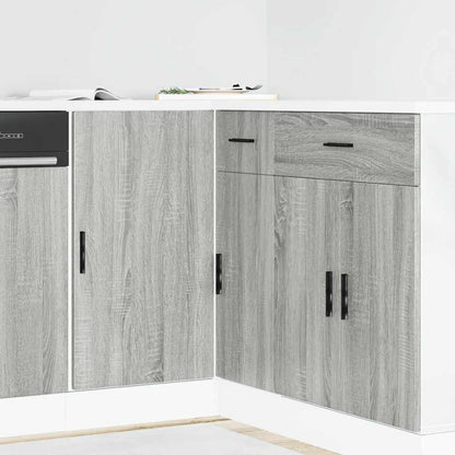 Mobile Base Lavello “Lyon” Grigio Sonoma in Legno Multistrato