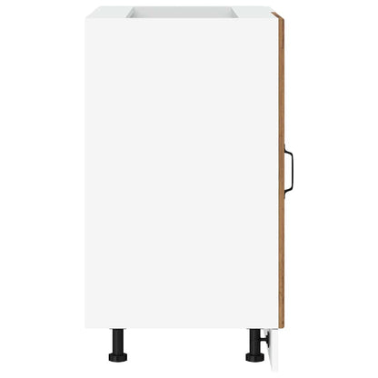 Mobile Base Lavello “Lyon” Legno Antico in Legno Multistrato - homemem39