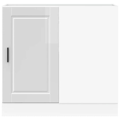 Mobiletto da cucina "Porto" Bianco lucido in legno ingegnerizzato