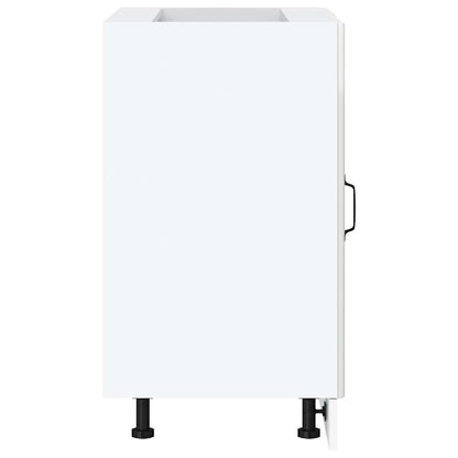 Mobiletto da cucina "Porto" Bianco lucido in legno ingegnerizzato