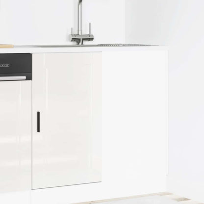 Mobiletto da cucina "Porto" Bianco lucido in legno ingegnerizzato
