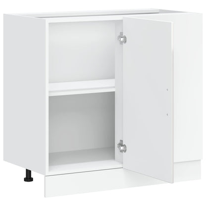 Mobiletto da cucina "Porto" Bianco lucido Legno Ingegnerizzato