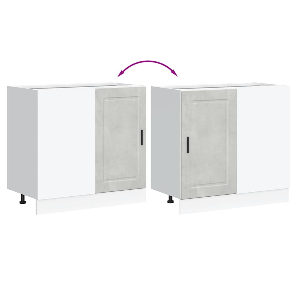 Base da Cucina Porto Grigio Cemento in Legno Multistrato - homemem39