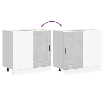 Base da Cucina Porto Grigio Cemento in Legno Multistrato - homemem39