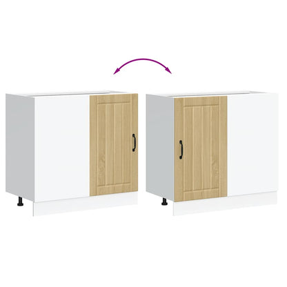 Mobile base da cucina Lucca Rovere Sonoma in Legno Multistrato - homemem39