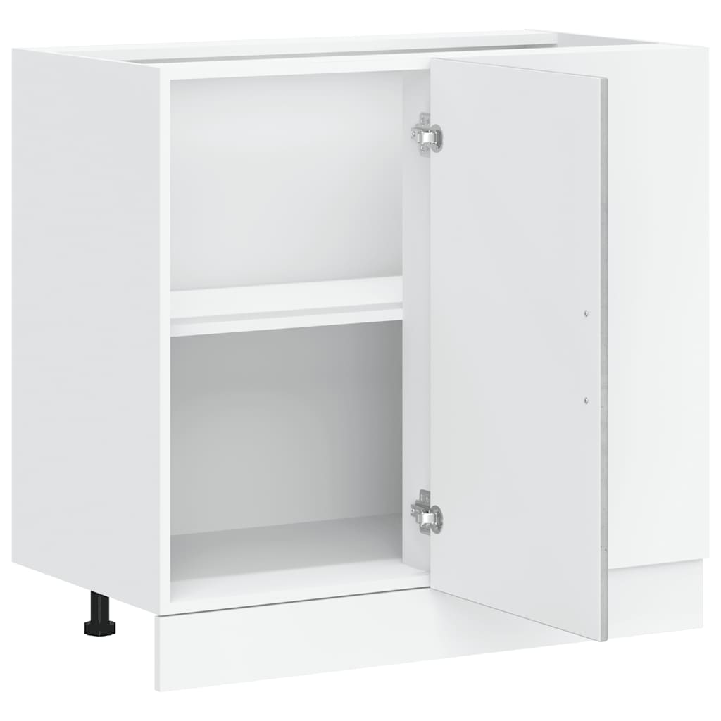 Mobile base da cucina Lucca Grigio Cemento in Legno Multistrato - homemem39