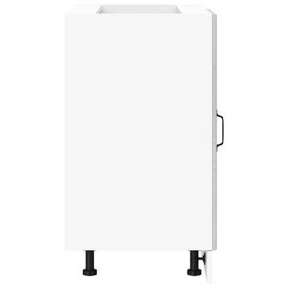 Mobile base da cucina Lucca Grigio Cemento in Legno Multistrato - homemem39