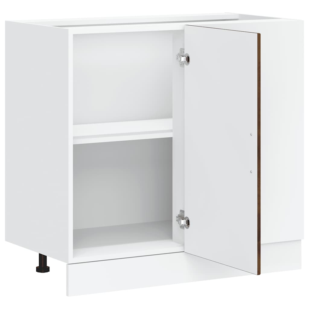 Mobile base da cucina Lucca Rovere Fumo in Legno Multistrato