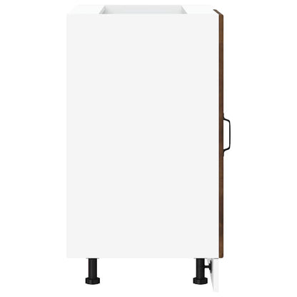 Mobile base da cucina Lucca Rovere Fumo in Legno Multistrato - homemem39