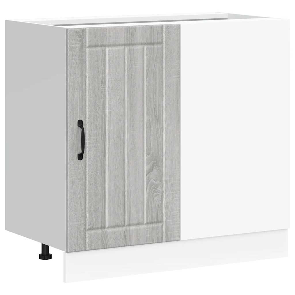 Mobile base da cucina Lucca Grigio Sonoma in Legno Multistrato - homemem39