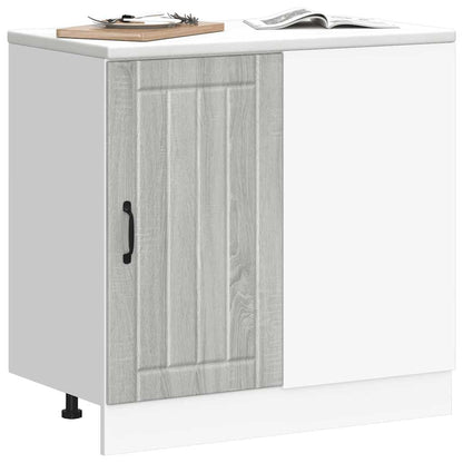 Mobile base da cucina Lucca Grigio Sonoma in Legno Multistrato