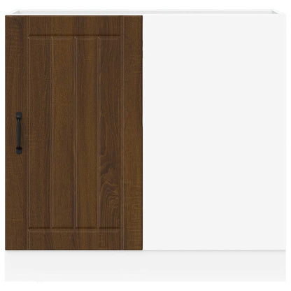 Mobile base da cucina Lucca Rovere Marrone in Legno Multistrato