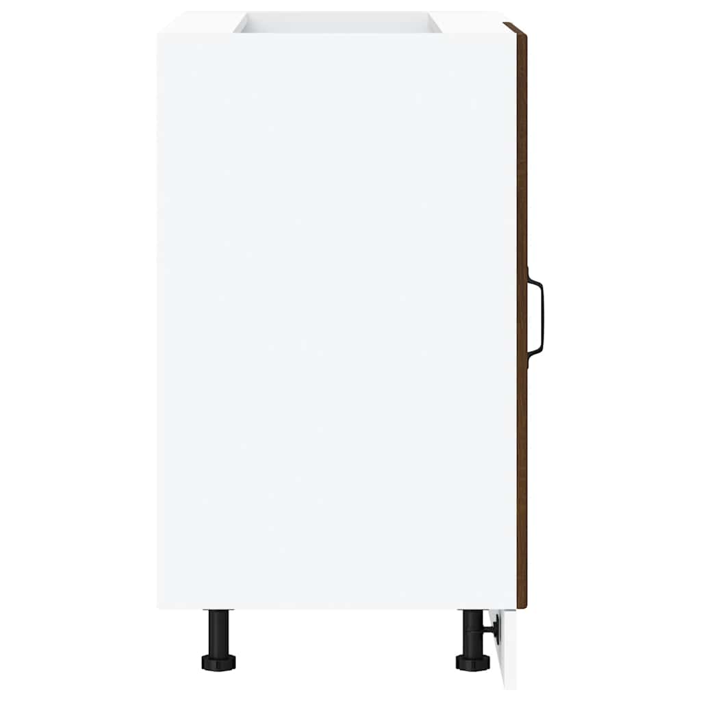 Mobile base da cucina Lucca Rovere Marrone in Legno Multistrato - homemem39