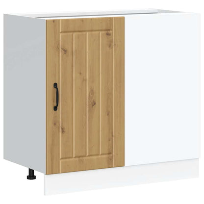 Mobile base da cucina Lucca Rovere Artigianale Legno Multistrato