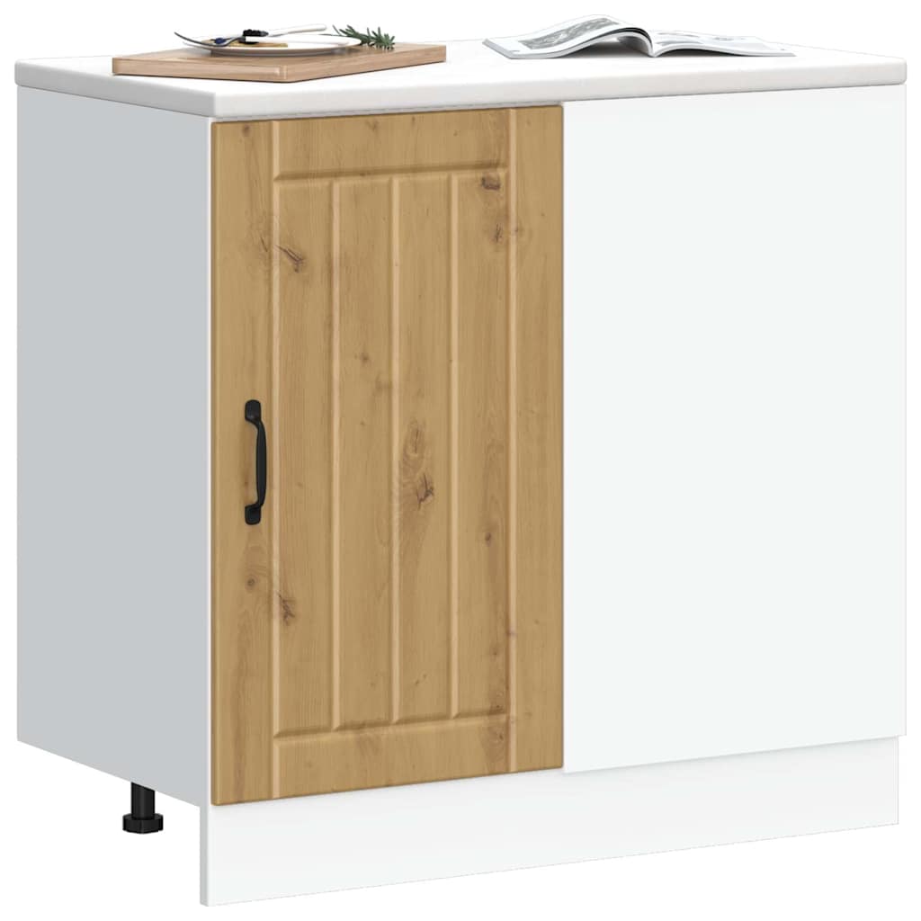 Mobile base da cucina Lucca Rovere Artigianale Legno Multistrato | homemem39