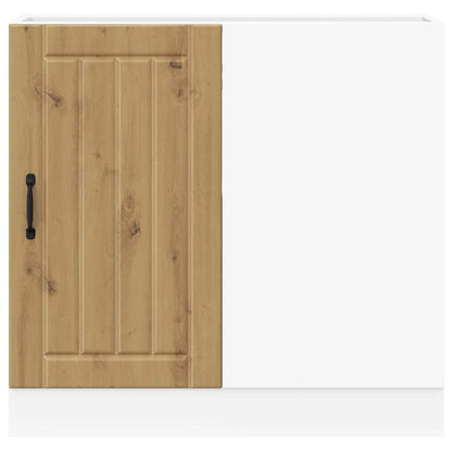 Mobile base da cucina Lucca Rovere Artigianale Legno Multistrato