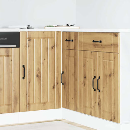 Mobile base da cucina Lucca Rovere Artigianale Legno Multistrato | homemem39