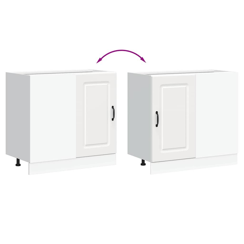 Base da Cucina Kalmar Bianco in Legno Multistrato - homemem39