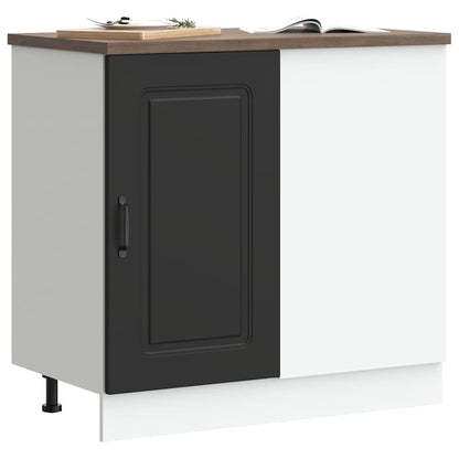 Mobiletto da cucina "Kalmar" Nero in legno ingegnerizzato