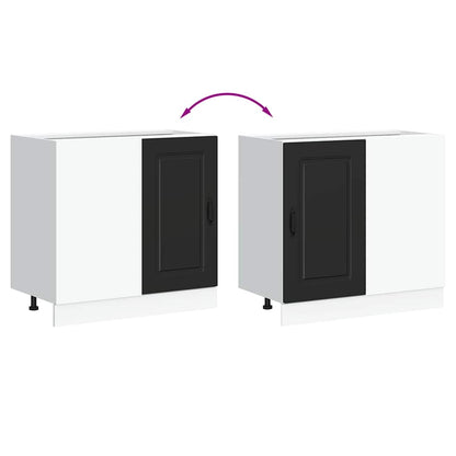 Base da Cucina Kalmar Nero in Legno Multistrato - homemem39