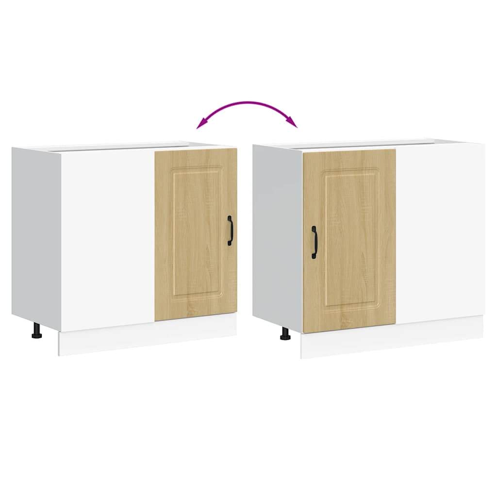 Base da Cucina Kalmar Rovere Sonoma in Legno Multistrato - homemem39