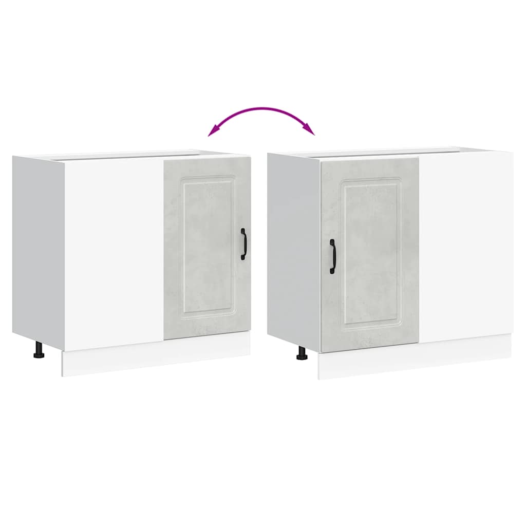 Base da Cucina Kalmar Grigio Cemento in Legno Multistrato - homemem39