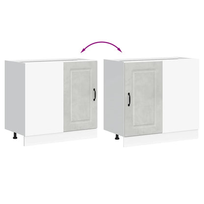 Base da Cucina Kalmar Grigio Cemento in Legno Multistrato - homemem39