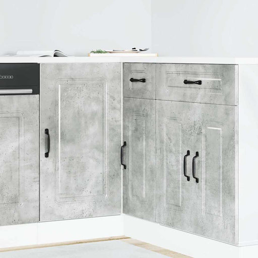 Base da Cucina Kalmar Grigio Cemento in Legno Multistrato | homemem39