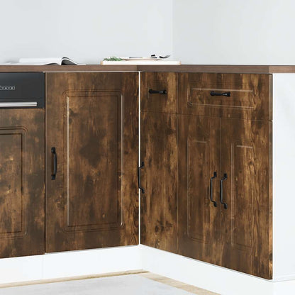 Base da Cucina Kalmar Rovere Fumo in Legno Multistrato | homemem39