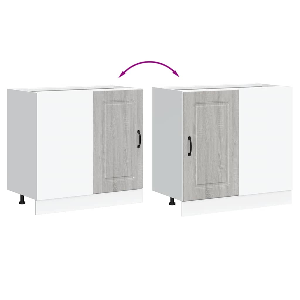 Base da Cucina Kalmar Grigio Sonoma in Legno Multistrato | homemem39