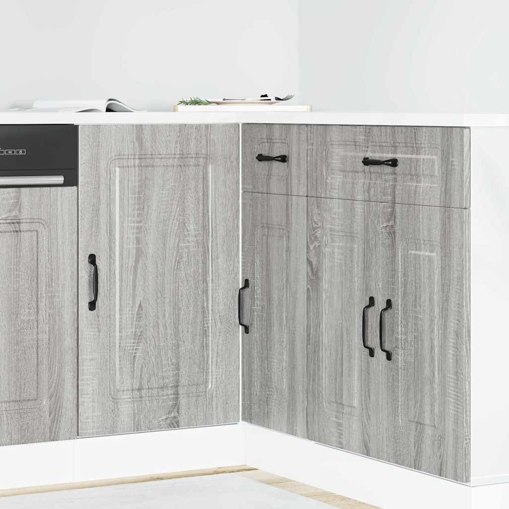 Base da Cucina Kalmar Grigio Sonoma in Legno Multistrato