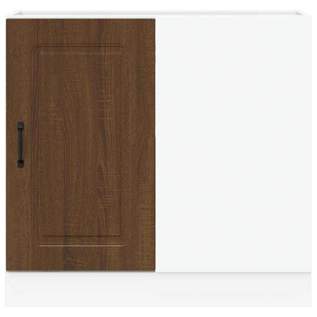 Base da Cucina Kalmar Rovere Marrone in Legno Multistrato