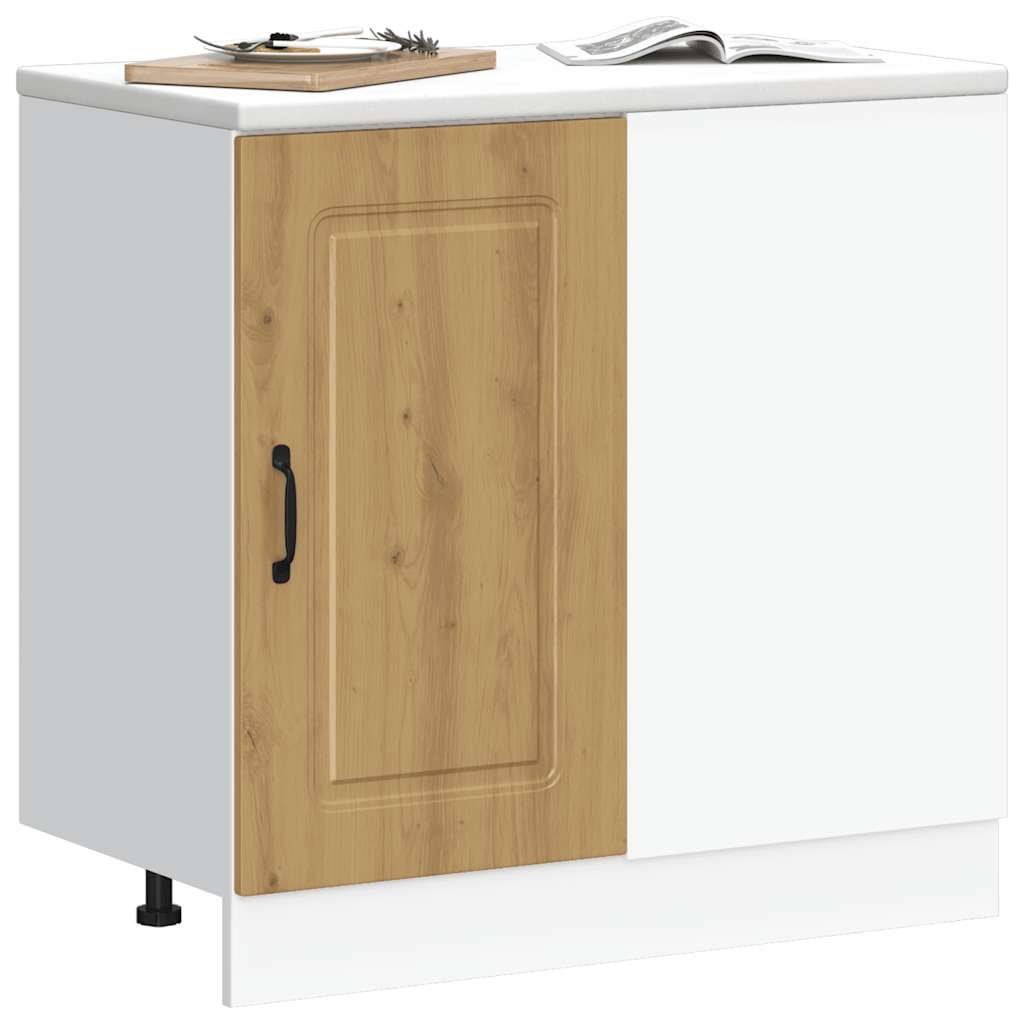 Base da Cucina Kalmar Rovere Artigianale in Legno Multistrato