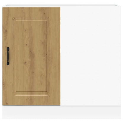 Base da Cucina Kalmar Rovere Artigianale in Legno Multistrato