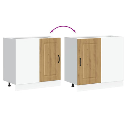 Base da Cucina Kalmar Rovere Artigianale in Legno Multistrato - homemem39