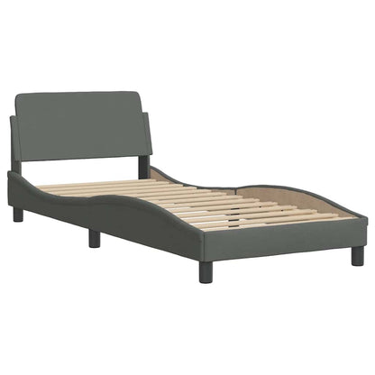 Giroletto senza Materasso Hanko Grigio Scuro 80x200 cm Tessuto