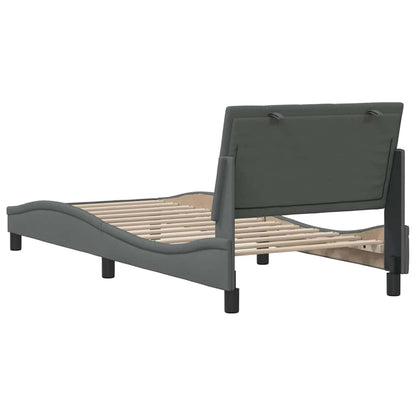 Giroletto senza Materasso Hanko Grigio Scuro 80x200 cm Tessuto